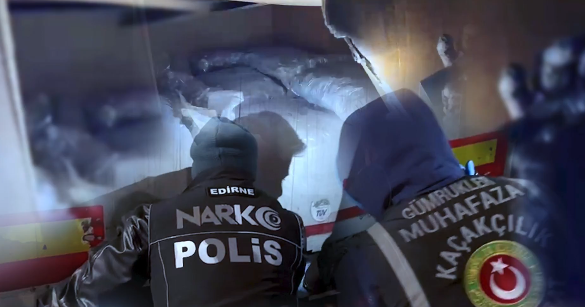 Edirne'de uyuşturucu operasyonu. Yaklaşık 300 kilo uyuşturucu madde ele geçirildi
