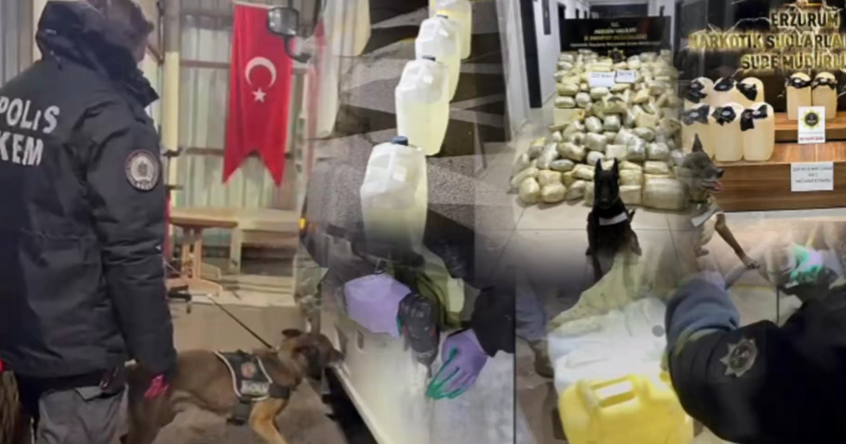 Mersin ve Erzurum'da uyuşturucu operasyonu