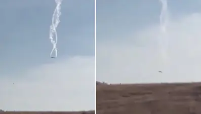 TSK'ya ait kargo uçağının düşme anı