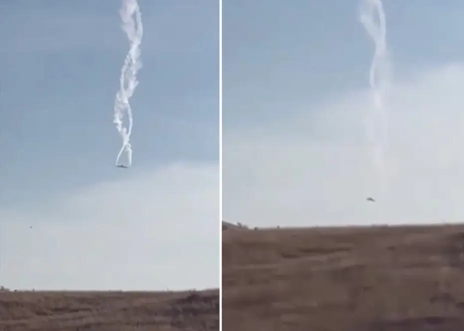 TSK'ya ait kargo uçağının düşme anı