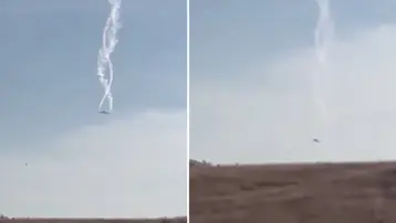 TSK'ya ait kargo uçağının düşme anı