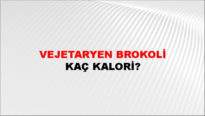 Vejetaryen Brokoli