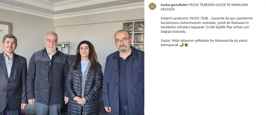 "GAZZE YILDIZ ABLASININ ŞEFKATİYLE RAMAZAN'DA YALNIZ KALMAYACAK" 4