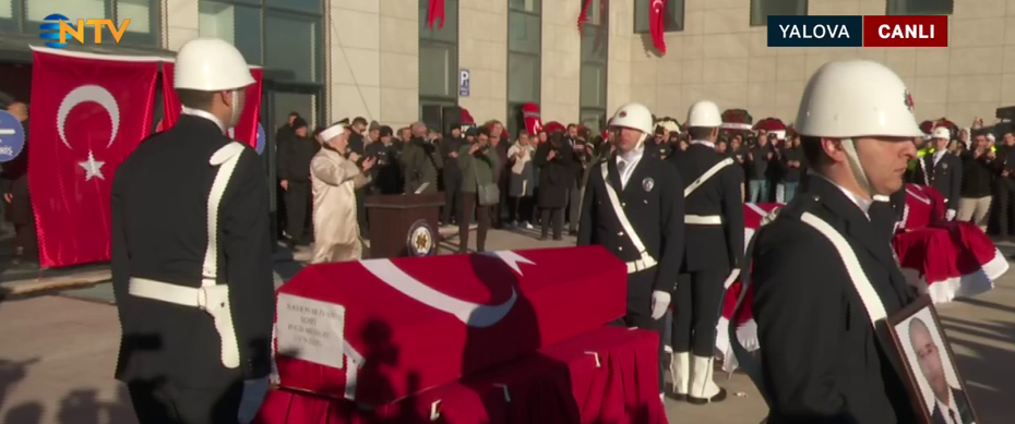 Yalova şehitlerine veda. Bakan Yerlikaya'dan terörle mücadelede kararlılık mesajı