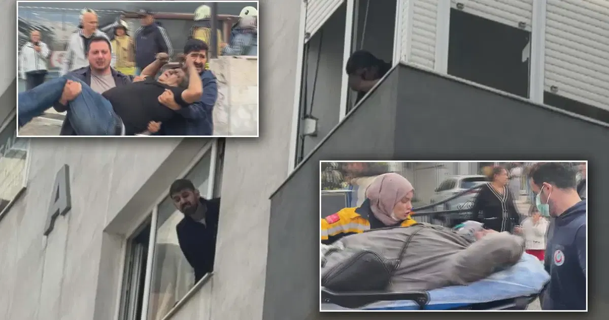 Kadıköy'de can pazarı. 8 katlı binada yangın çıktı