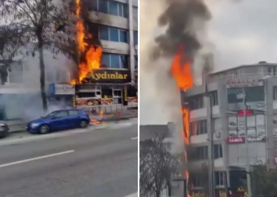 Esenyurt'ta iş yeri yangını 