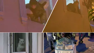 Apartman yangınında can pazarı