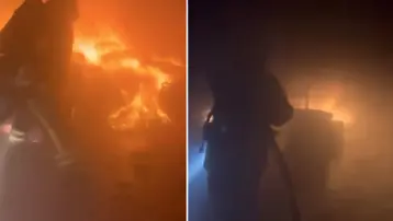 Kuruyemiş fabrikasında korkutan yangın