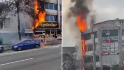 Esenyurt'ta iş yeri yangını 