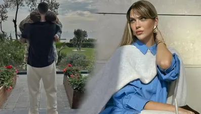 Yasemin Şefkatli ikiz oğullarını paylaştı: Bahçıvanlar çalışıyor