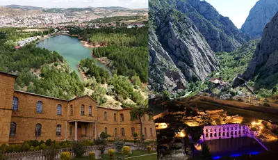 Türkiye'nin tam ortasında bulunuyor. Doğa ve kültür turizmi bir arada