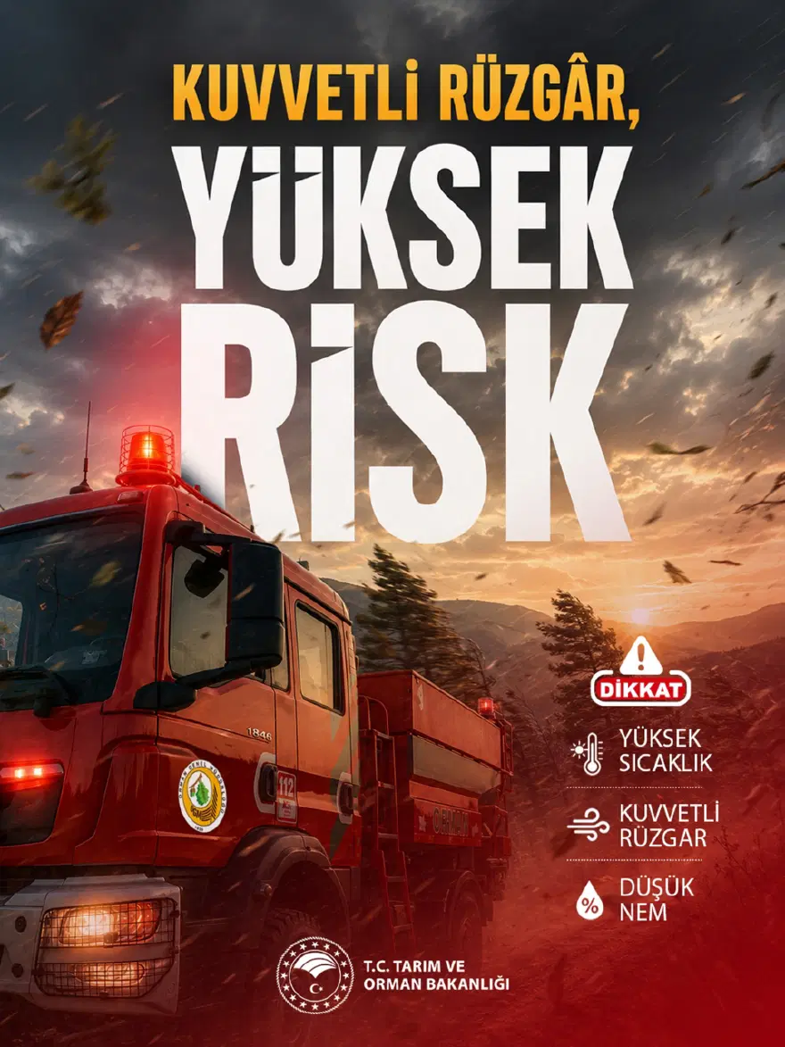 ORMAN YANGINI RİSKİNE DİKKAT 3 ORMAN YANGINI RİSKİNE DİKKAT 3