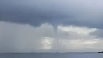 Çanakkale'de denizde hortum oluştu