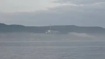 Çanakkale Boğazı'da transit gemi trafiğine sis engeli