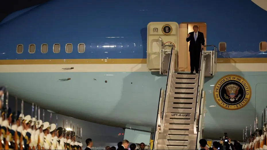 Trump'ın Çin ziyareti başladı