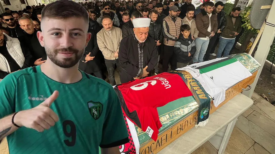 Silahlı saldırıda öldürülen futbolcuya veda