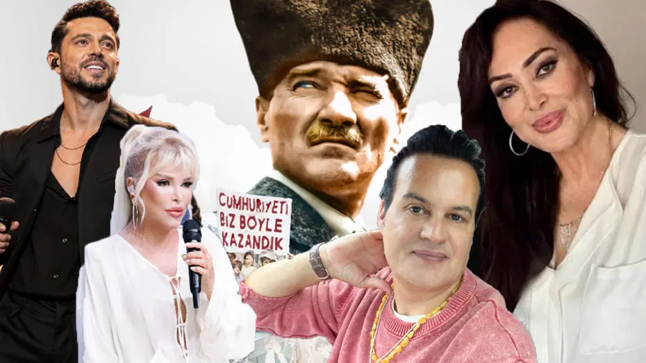 Ünlü isimlerin 29 Ekim coşkusu. 