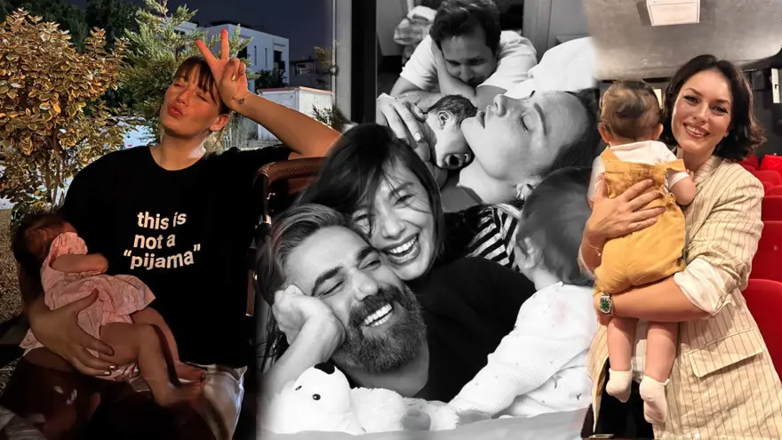 Gizem Karaca ile Neslihan Atagül bir arada. Ünlü isimlerin bebekli günleri 