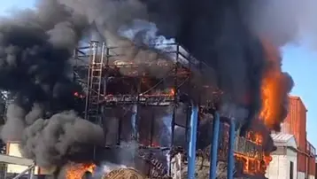 İzmir'de salça fabrikasında yangın