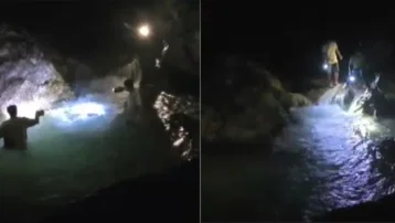 Şelale gezisi felaketle bitti. Suya düşen çocuk can verdi