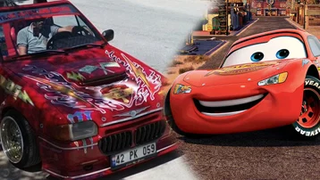 Arabaya "Şimşek McQueen" dedi ama onun bundan haberi yok